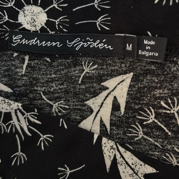 Gudrun Sjoden “Dandelion” Jersey Dress, Black/Print, Size Medium - Picture 11 of 15